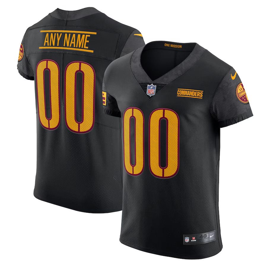 Men Washington Commanders Nike Black Vapor Untouchable Elite Custom Alternate NFL Jersey->washington commanders->NFL Jersey